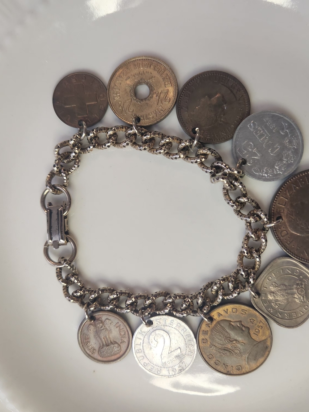 Gold-Tone Coin Charm Bracelet - Women's Jewelry - Picture 4 of 6